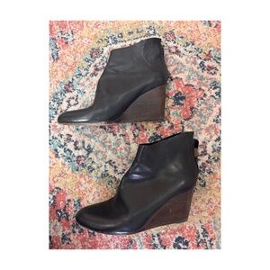 Black Wedge Heels